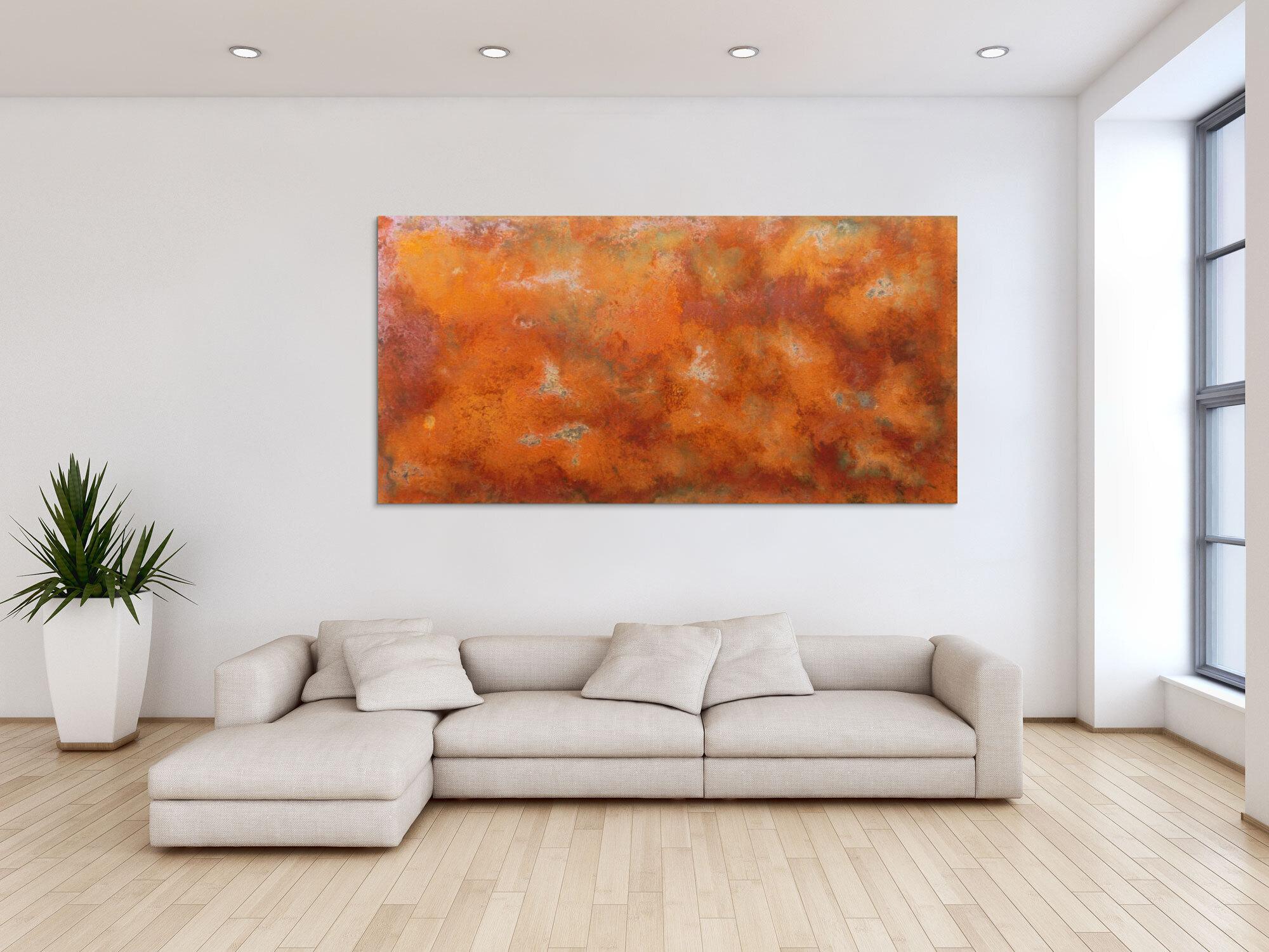 Abstrakes Bild aus echtem Rost