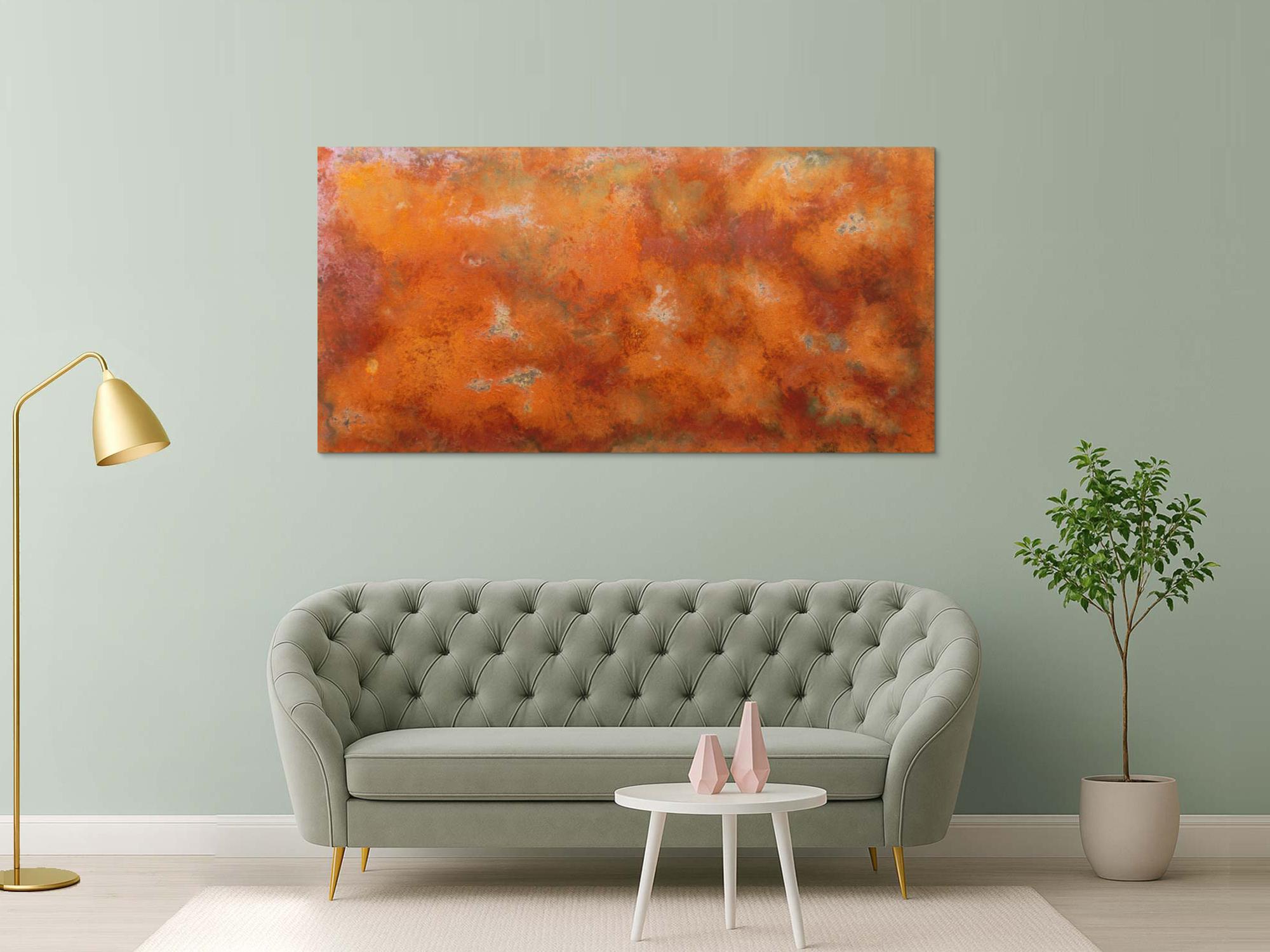 Abstrakes Bild aus echtem Rost