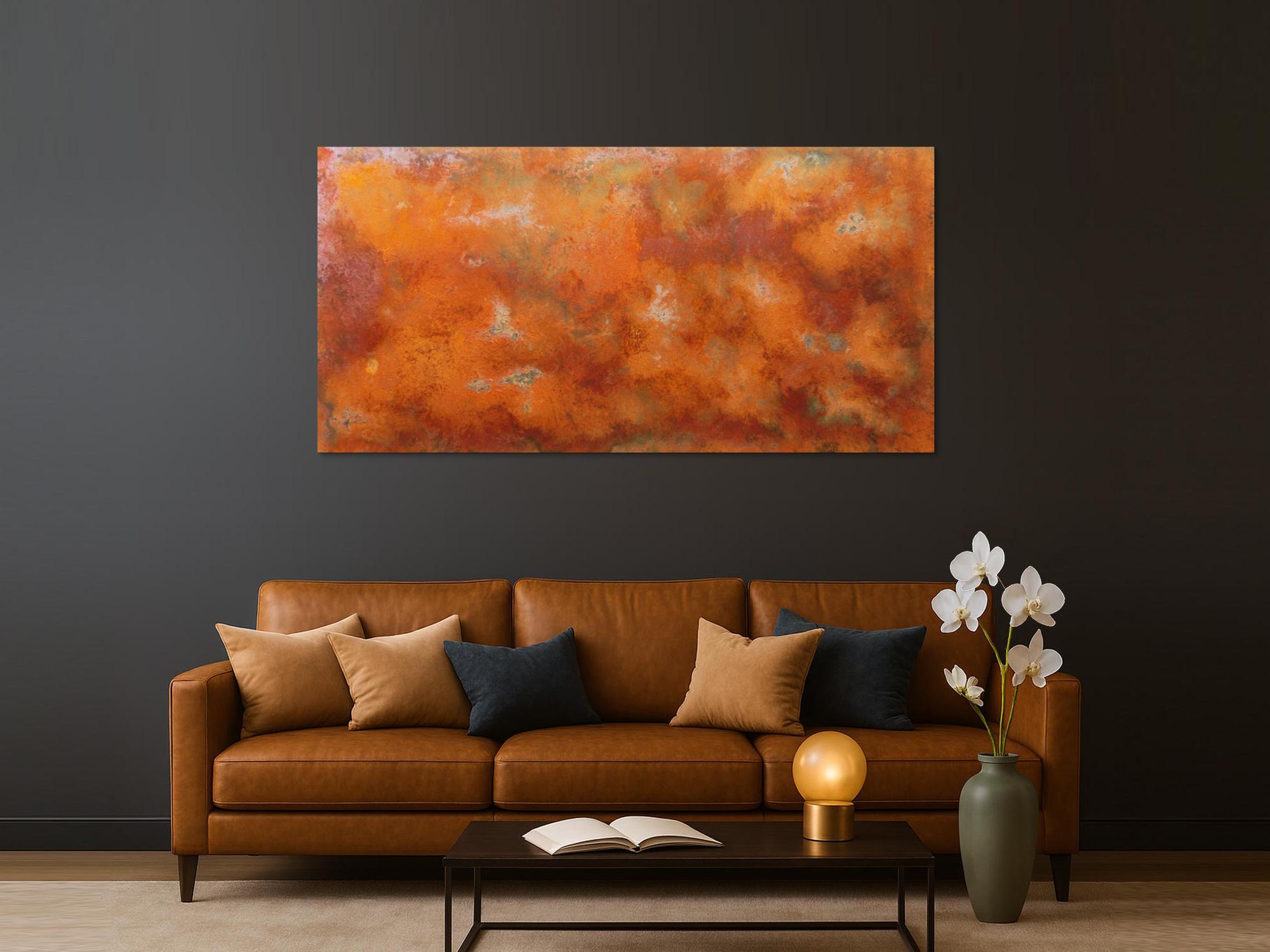 Abstrakes Bild aus echtem Rost