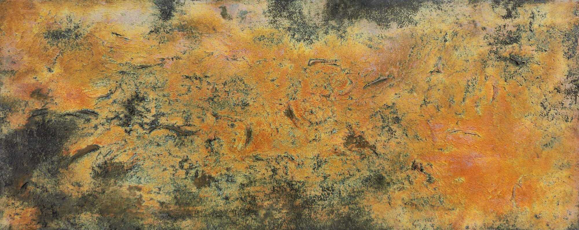 Abstraktes Rostbild mit Struktur