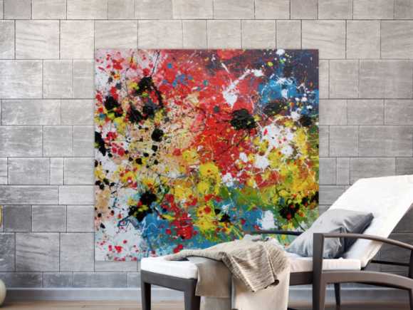 Kunstdruck Ausschnitt erstellen abstraktes Gemälde Nr. 1124