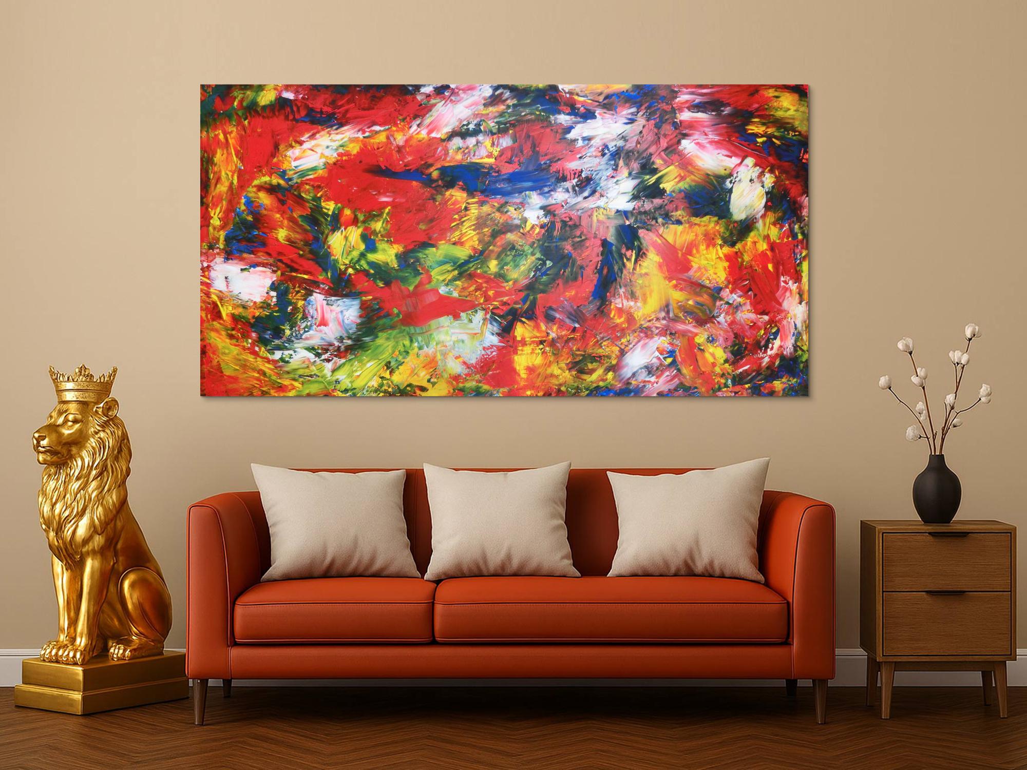 Modernes Acrylbild abstrakt bunt