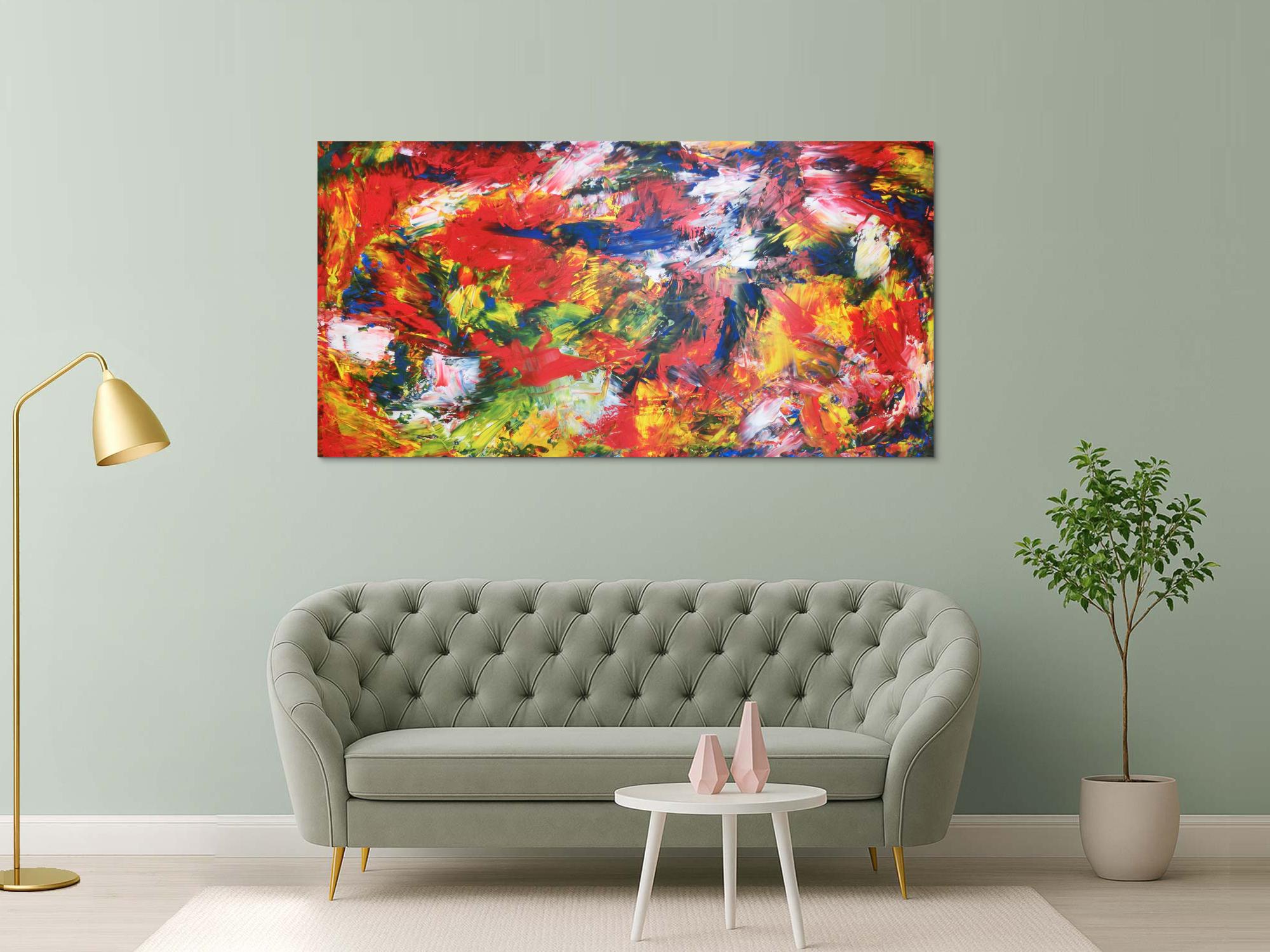 Modernes Acrylbild abstrakt bunt