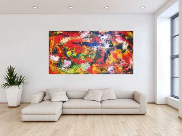 Modernes Acrylbild abstrakt bunt