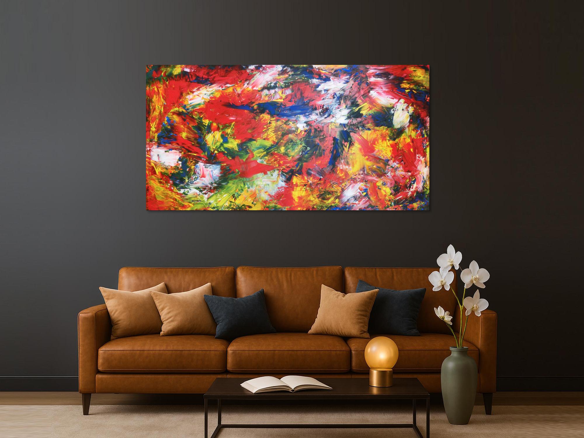 Modernes Acrylbild abstrakt bunt