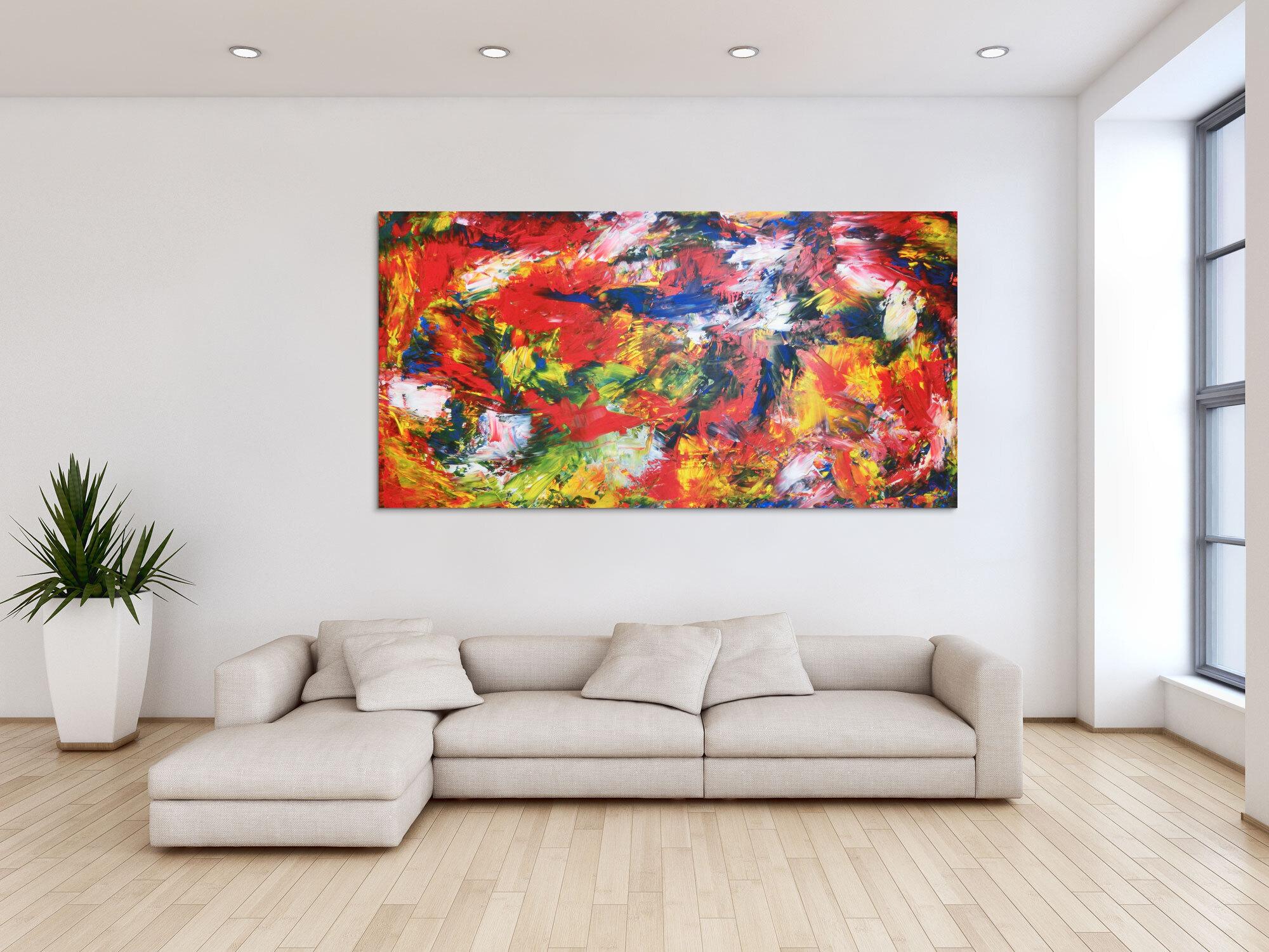 Modernes Acrylbild abstrakt bunt