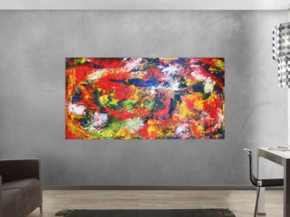 Modernes Acrylbild abstrakt bunt