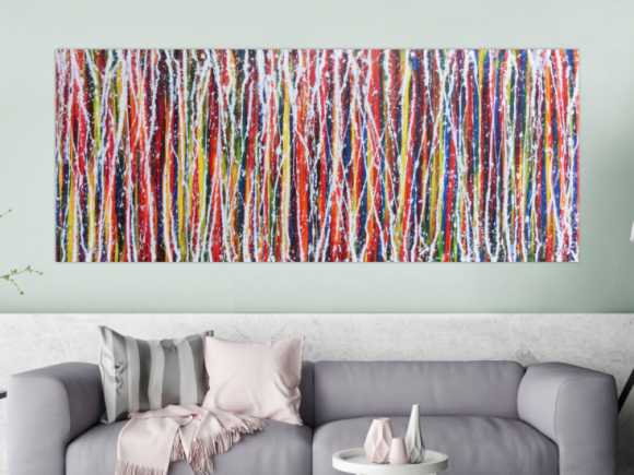 Kunstdruck Ausschnitt erstellen abstraktes Gemälde Nr. 1140