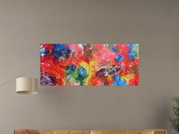 Kunstdruck Ausschnitt erstellen abstraktes Gemälde Nr. 1142