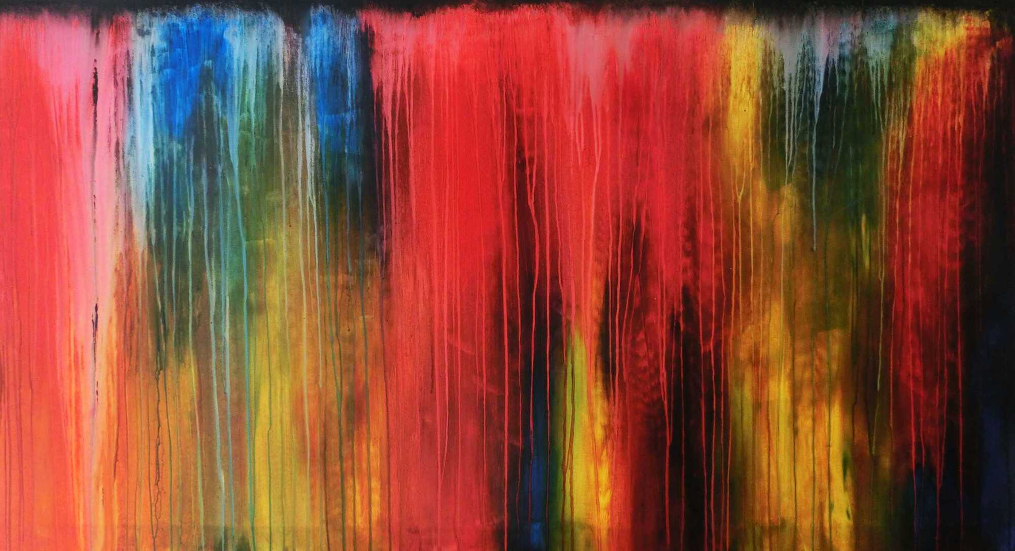 Acrylbild modern bunt abstrakt