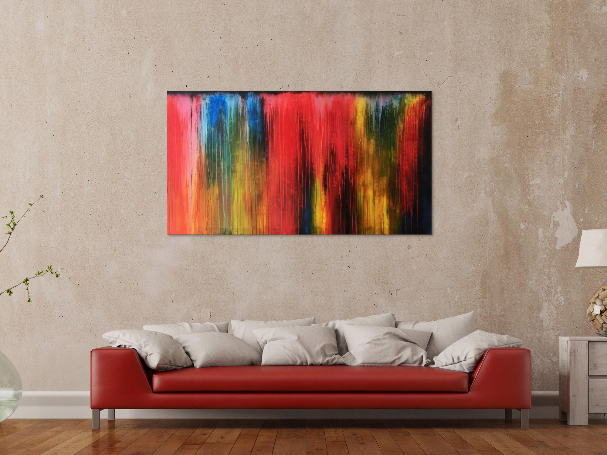 Acrylbild modern bunt abstrakt