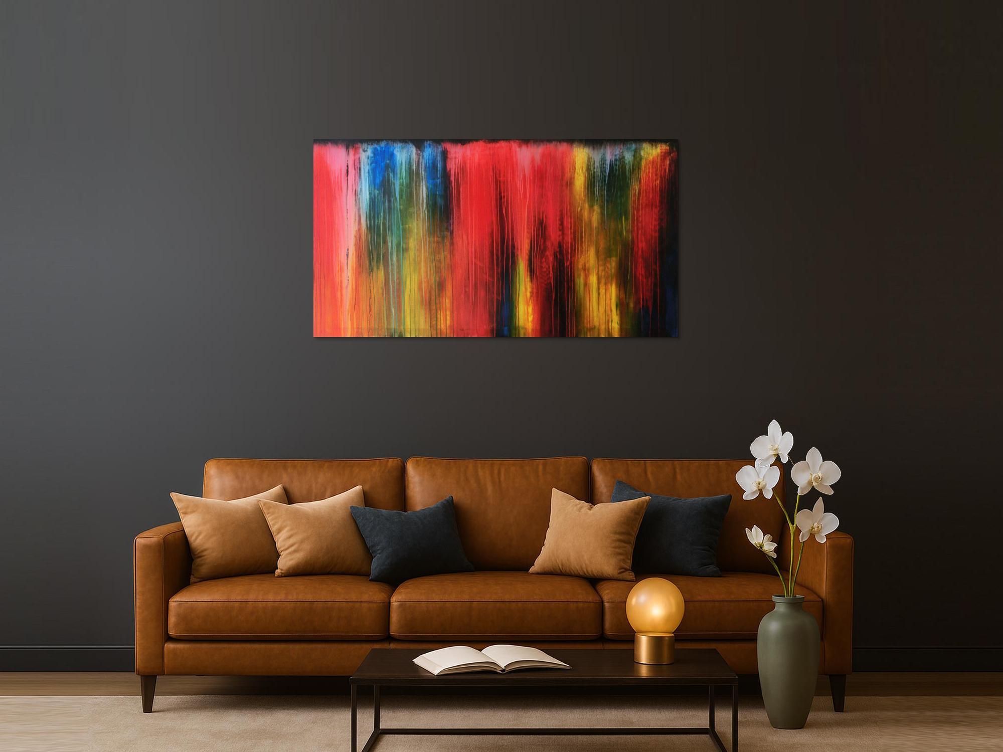 Acrylbild modern bunt abstrakt