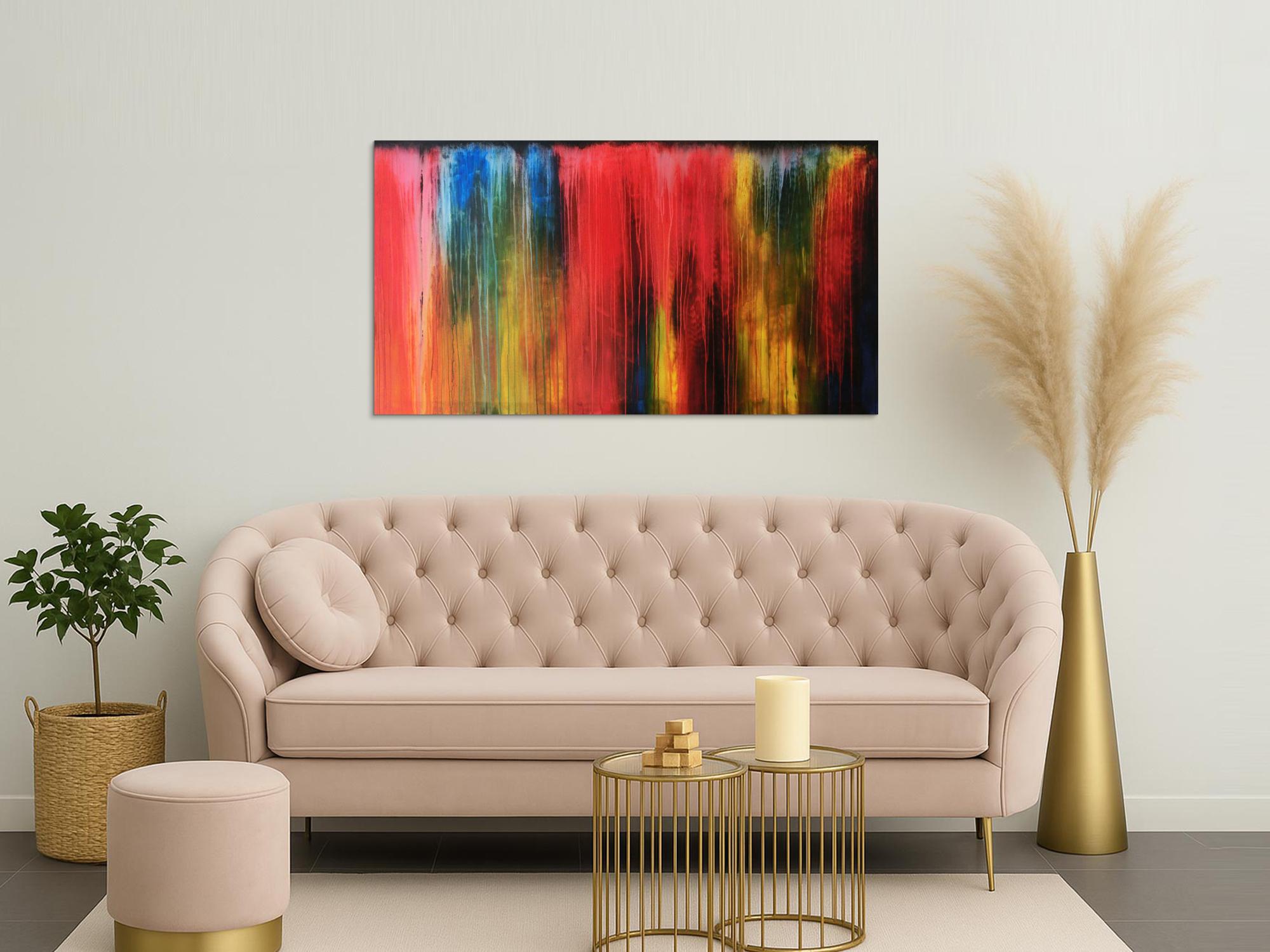 Acrylbild modern bunt abstrakt