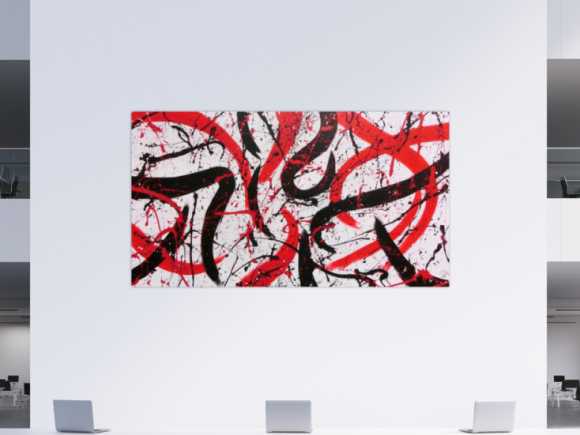 Kunstdruck Ausschnitt erstellen abstraktes Gemälde Nr. 1152