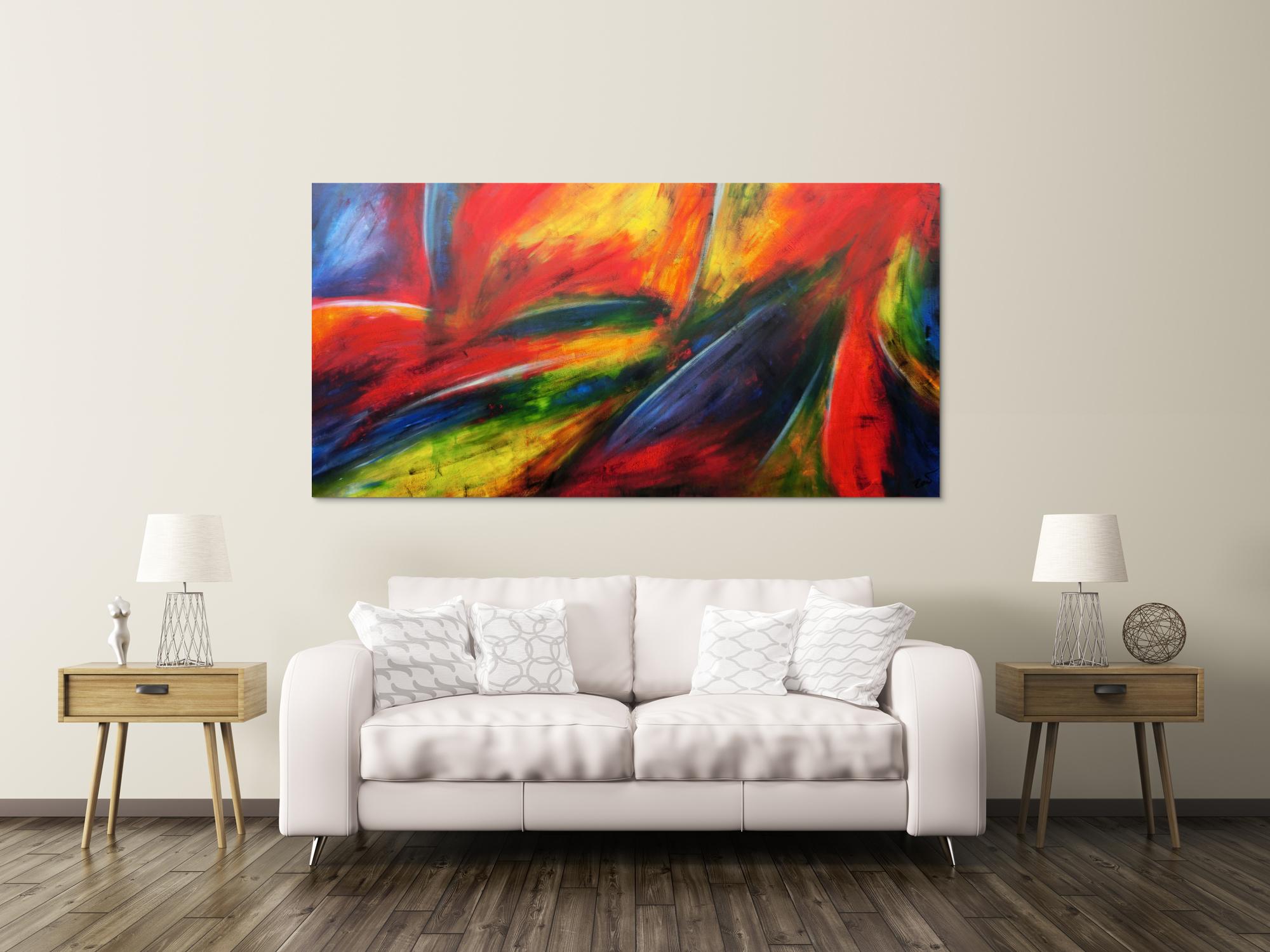 Modernes Acrylbild abstrakt