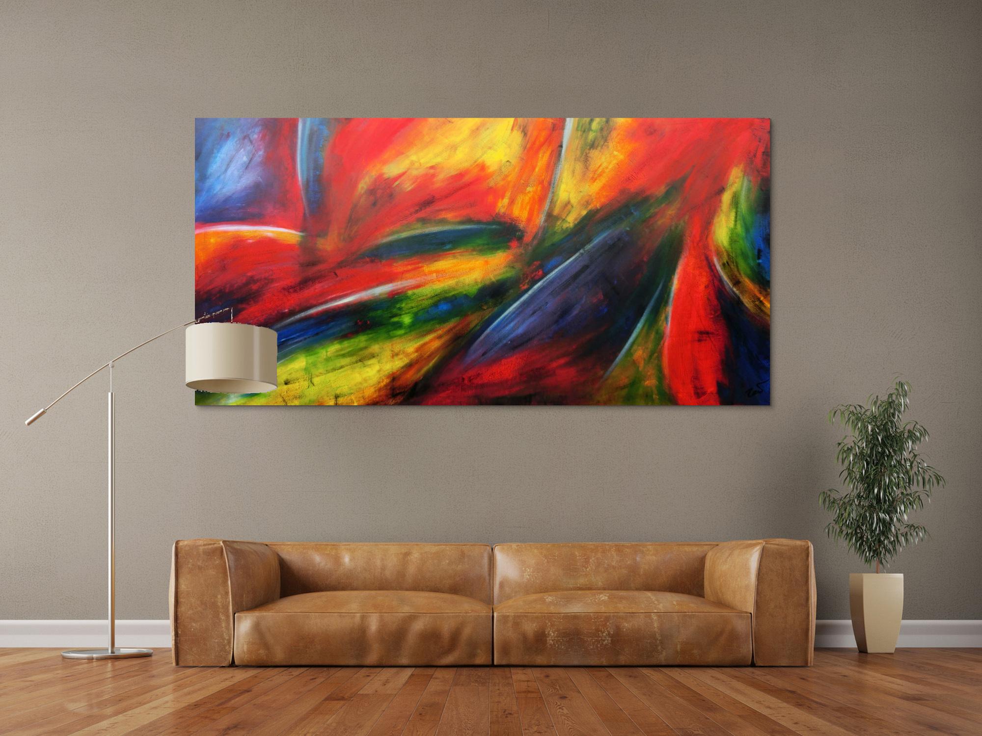 Modernes Acrylbild abstrakt