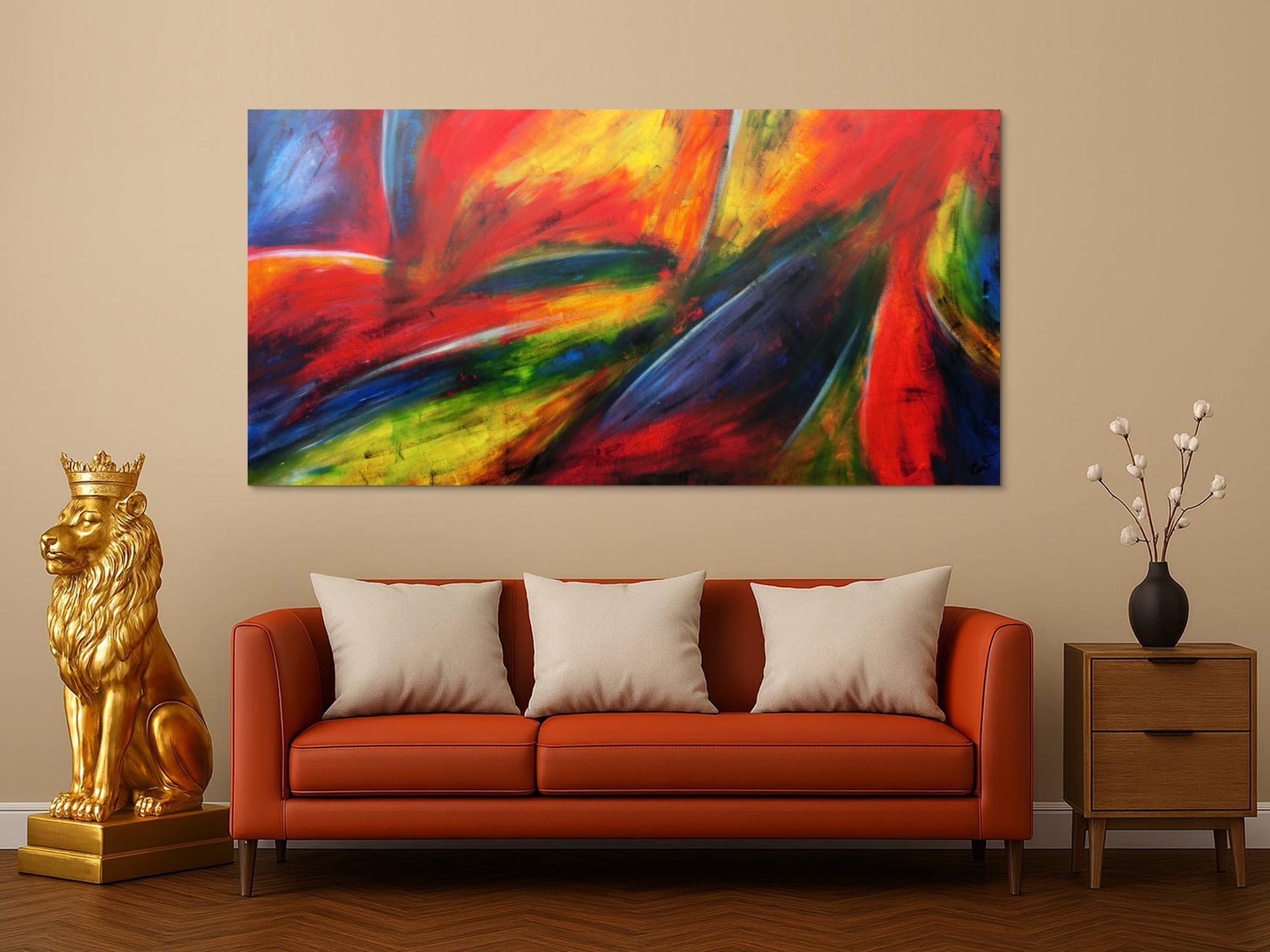 Modernes Acrylbild abstrakt