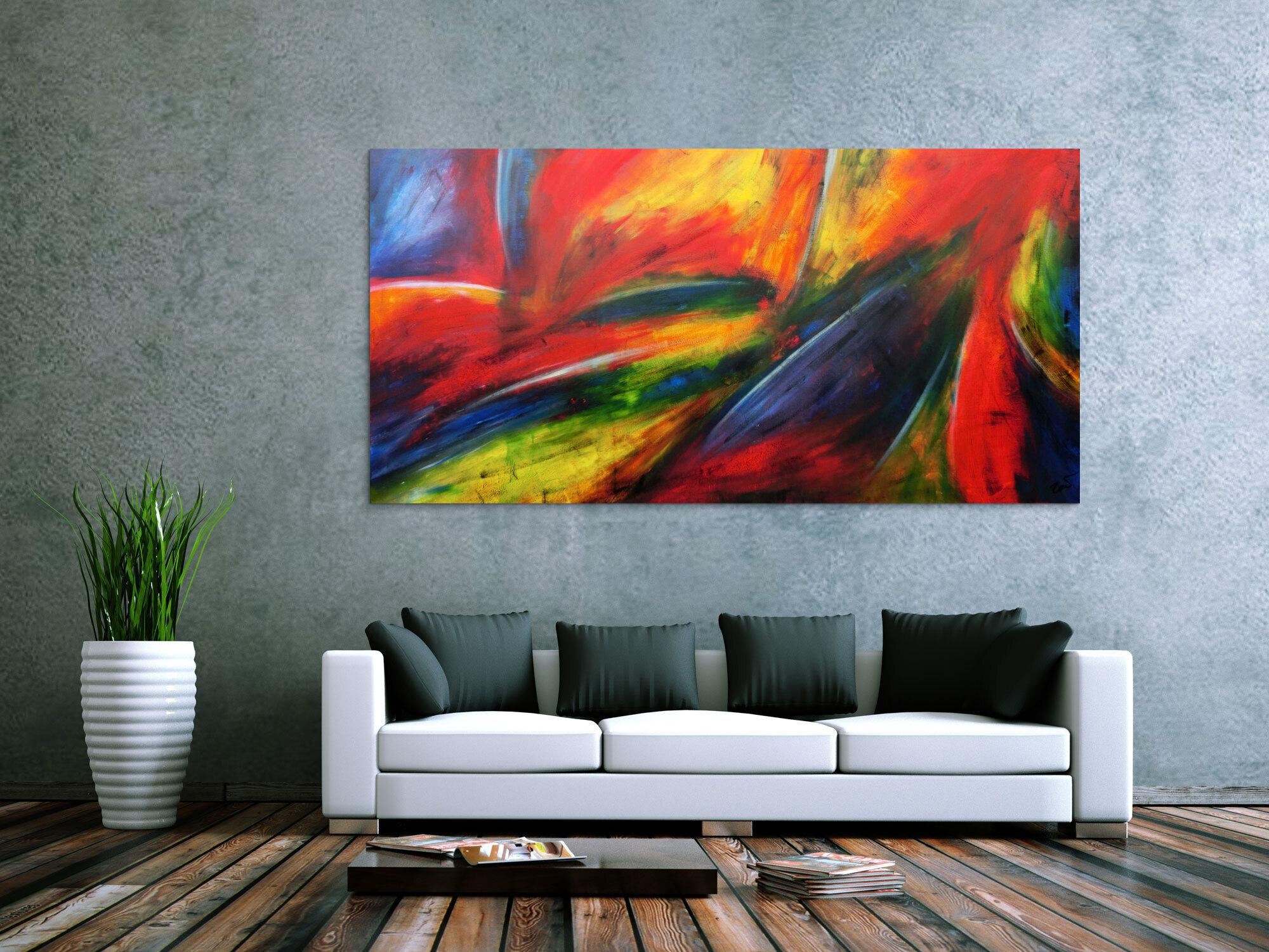 Modernes Acrylbild abstrakt