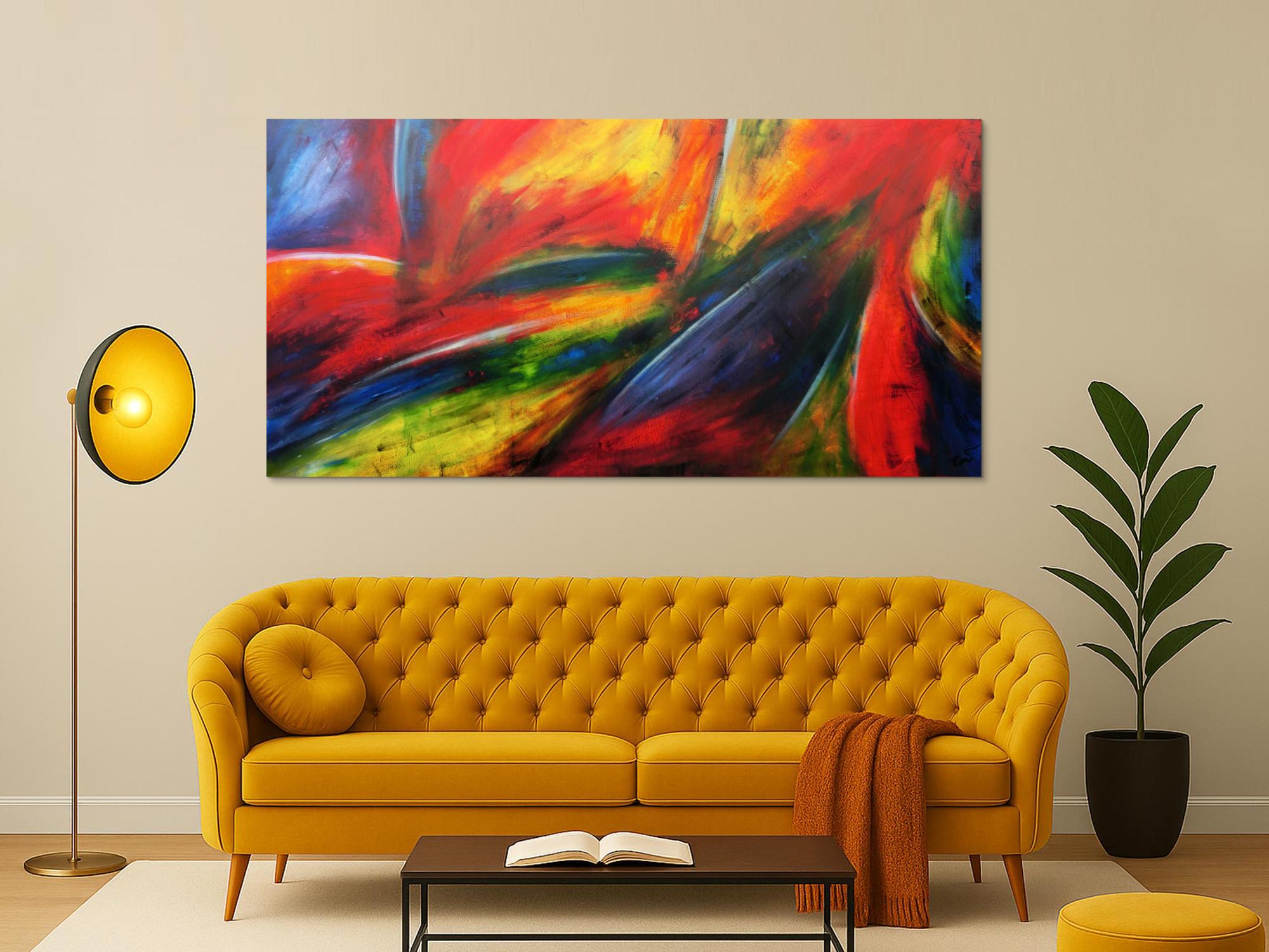 Modernes Acrylbild abstrakt