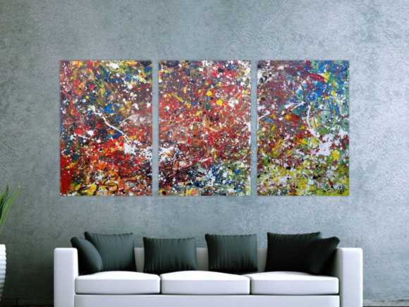 Kunstdruck Ausschnitt erstellen abstraktes Gemälde Nr. 1165