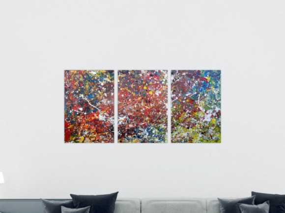 Kunstdruck Ausschnitt erstellen abstraktes Gemälde Nr. 1165