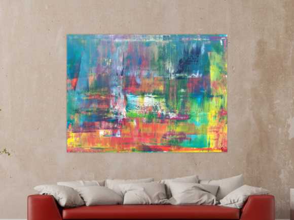 Kunstdruck Ausschnitt erstellen abstraktes Gemälde Nr. 1172