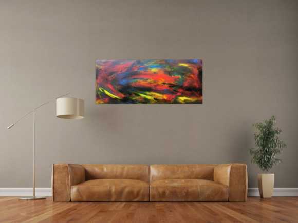 Abstraktes Acrybild bunt modern