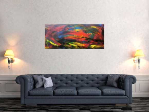 Abstraktes Acrybild bunt modern