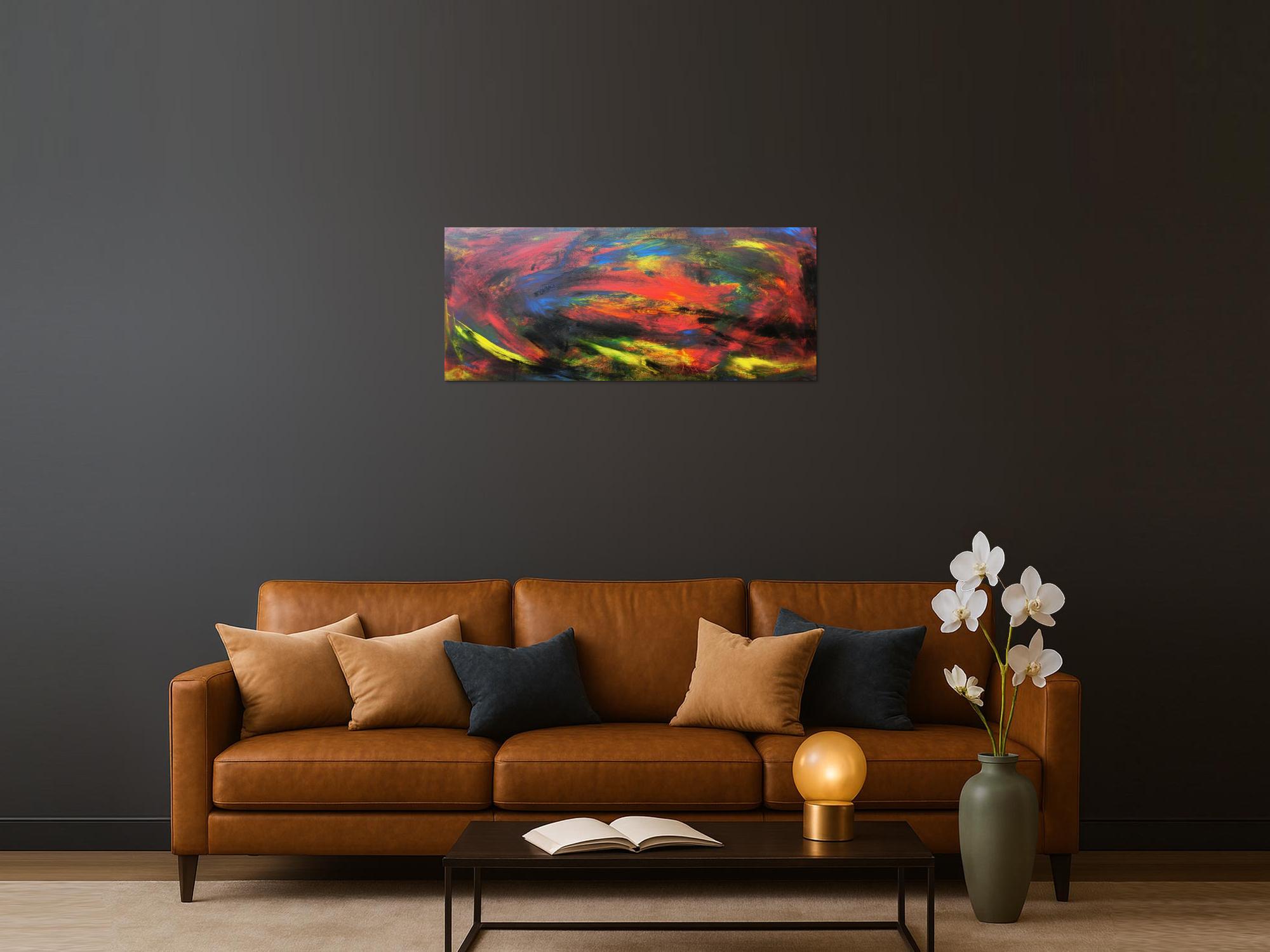 Abstraktes Acrybild bunt modern