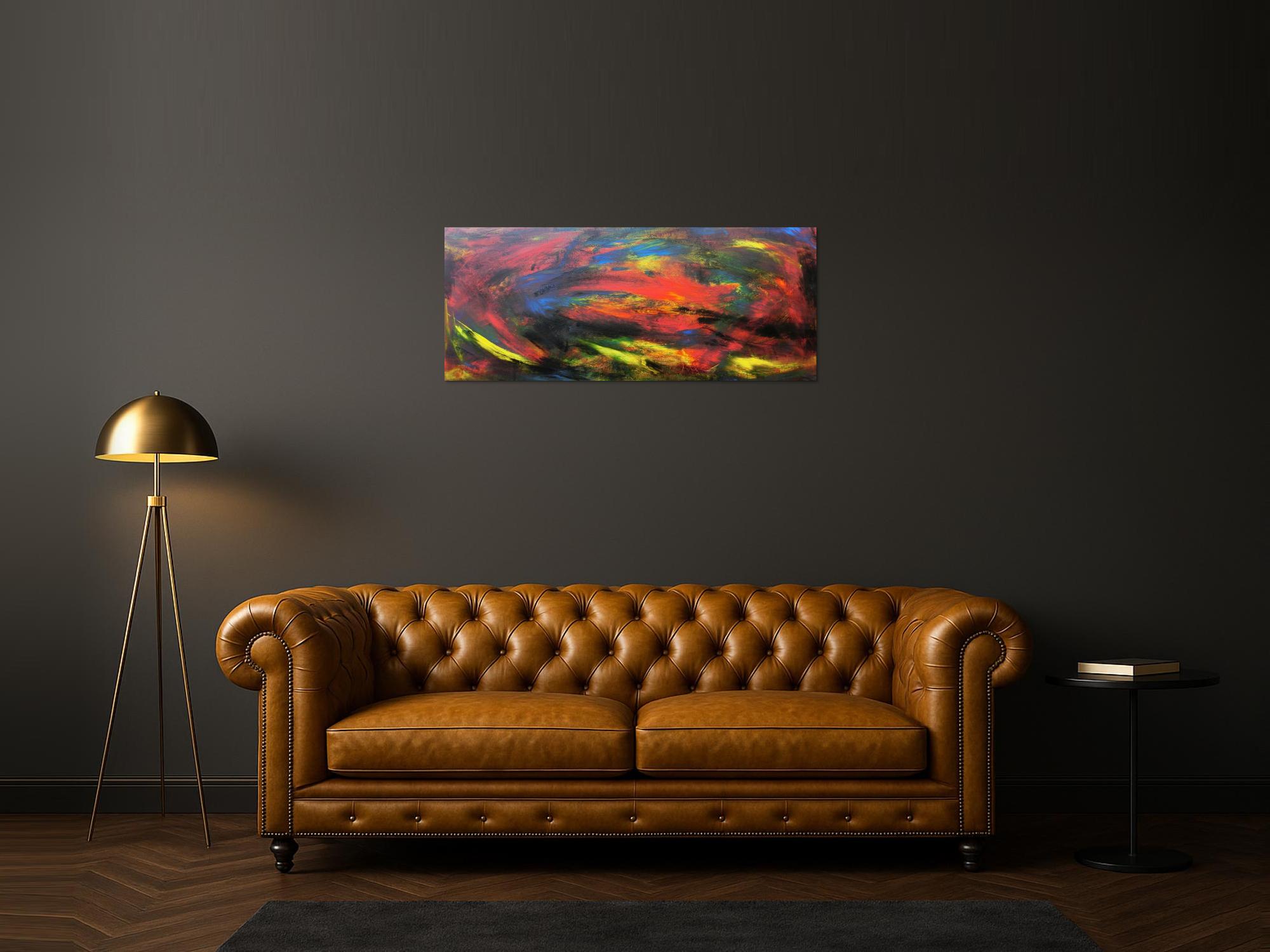 Abstraktes Acrybild bunt modern