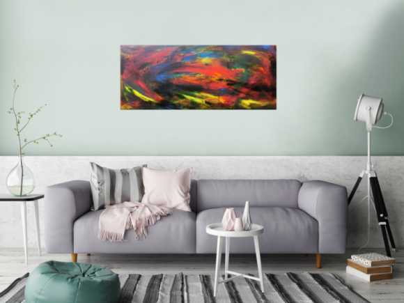 Abstraktes Acrybild bunt modern