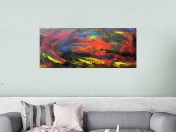 Abstraktes Acrybild bunt modern