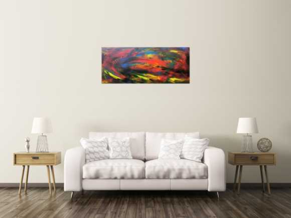 Abstraktes Acrybild bunt modern