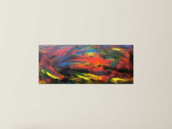 Abstraktes Acrybild bunt modern