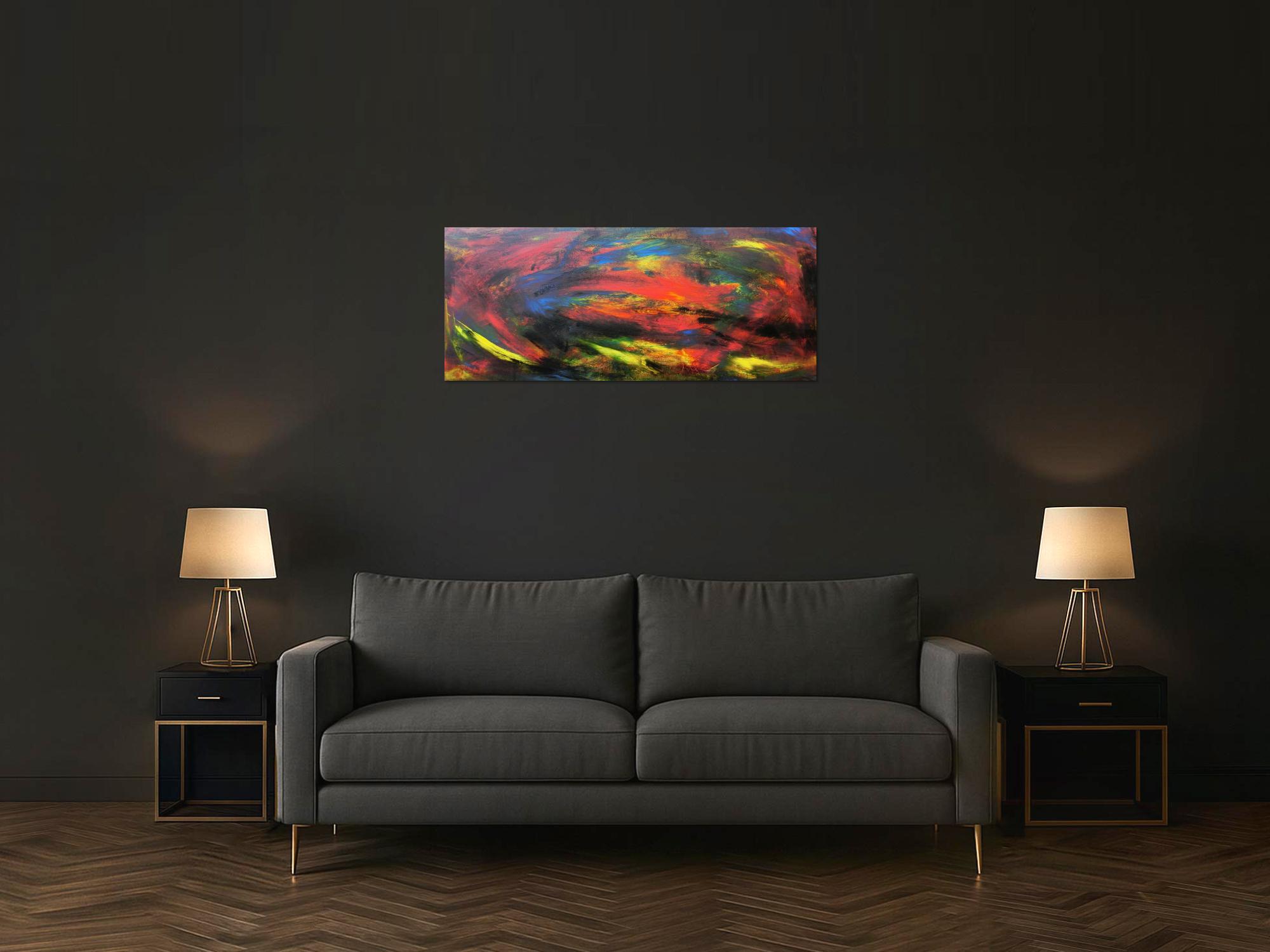 Abstraktes Acrybild bunt modern