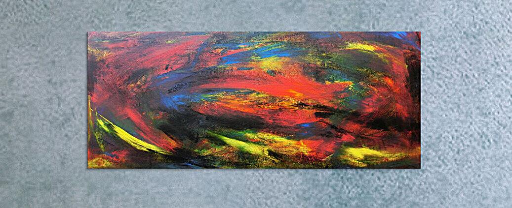 Abstraktes Acrybild bunt modern