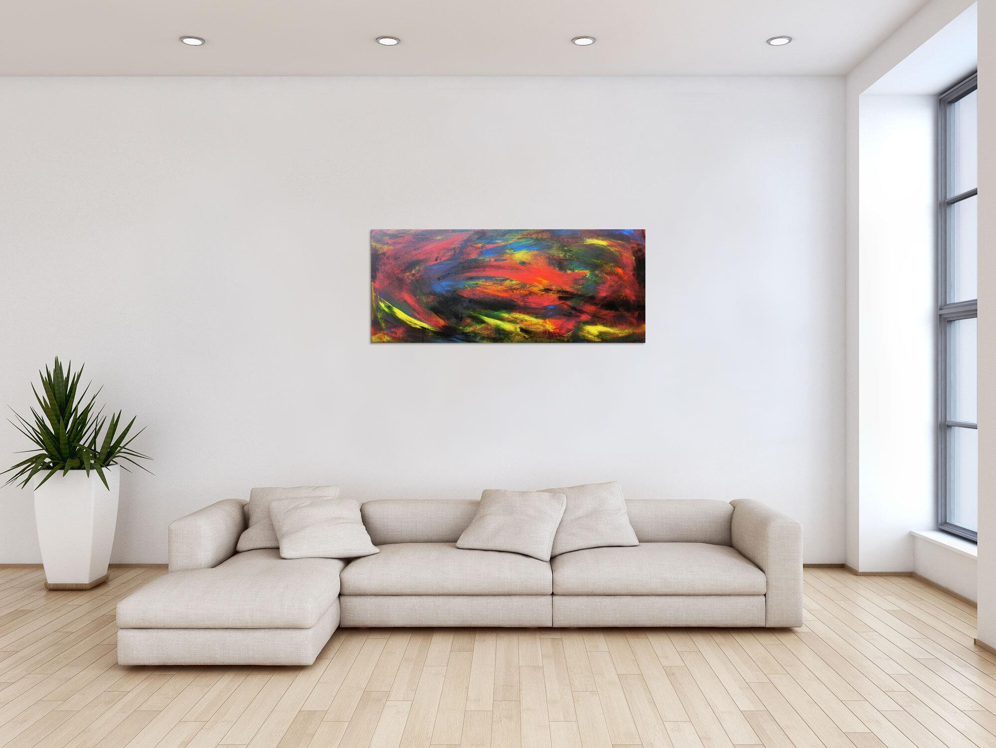 Abstraktes Acrybild bunt modern