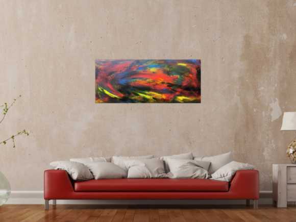 Abstraktes Acrybild bunt modern