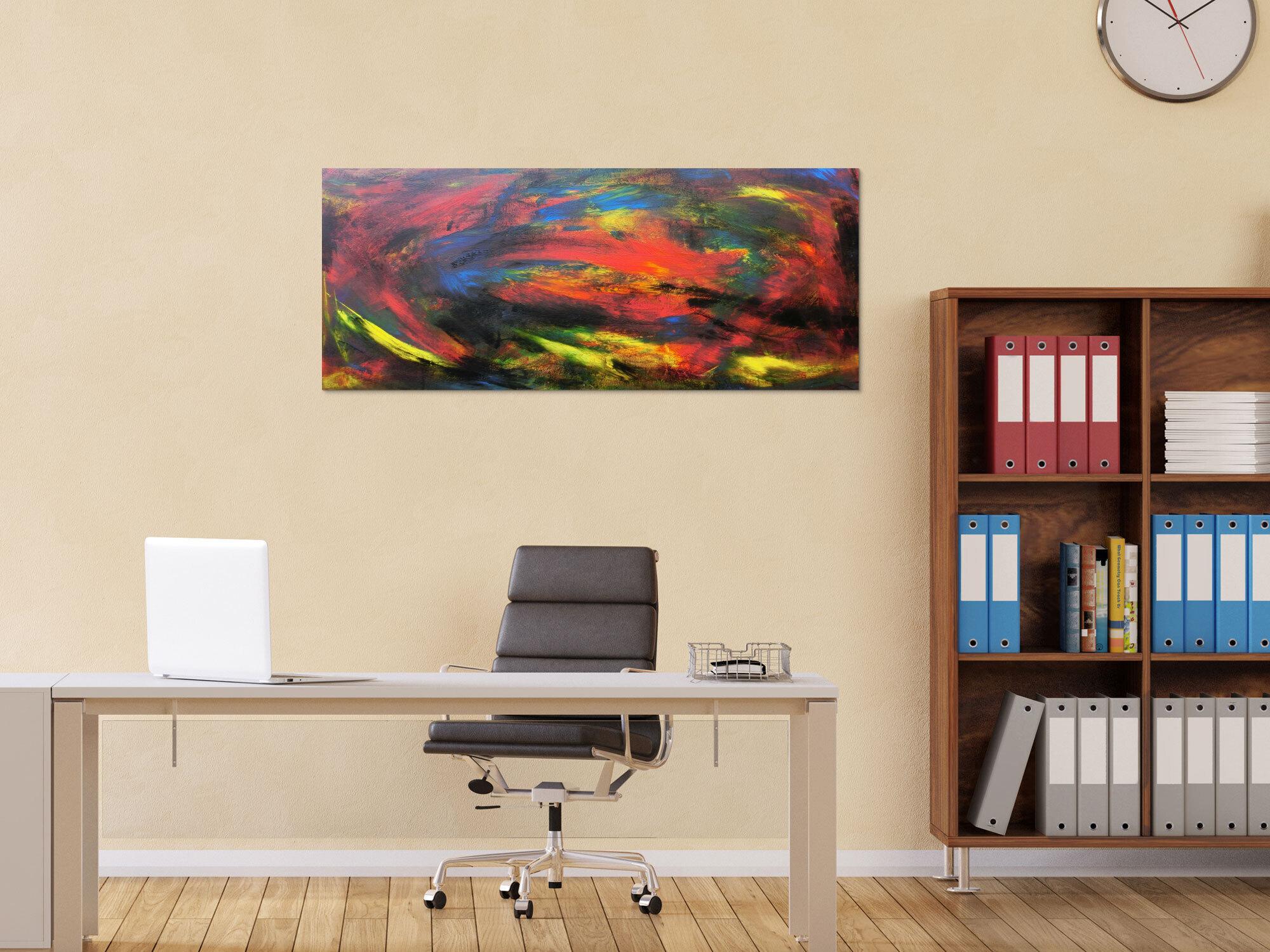 Abstraktes Acrybild bunt modern