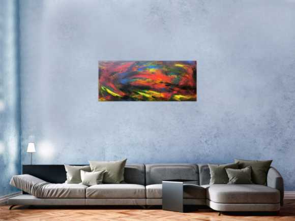 Abstraktes Acrybild bunt modern