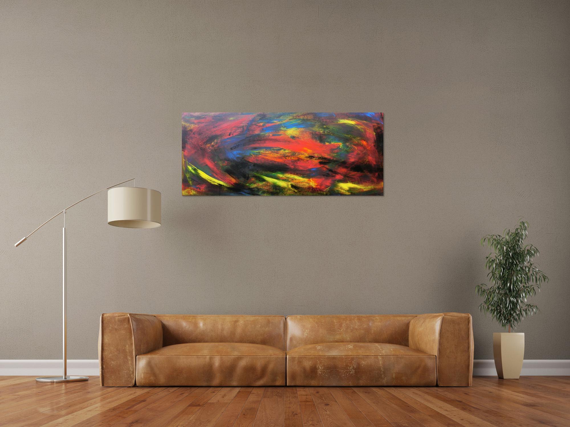 Abstraktes Acrybild bunt modern