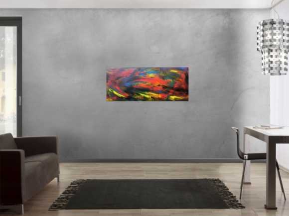 Abstraktes Acrybild bunt modern