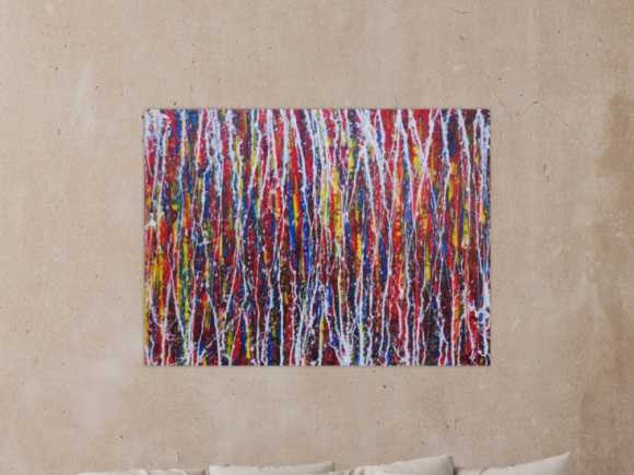 Kunstdruck Ausschnitt erstellen abstraktes Gemälde Nr. 1187