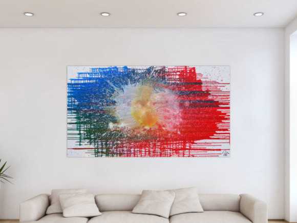 Kunstdruck Ausschnitt erstellen abstraktes Gemälde Nr. 1198
