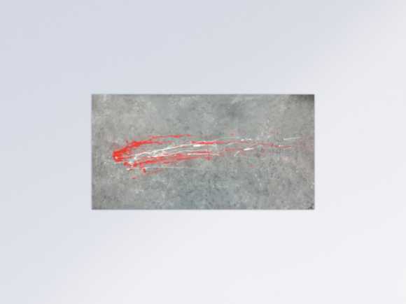Abstraktes Acrylbild grau modern