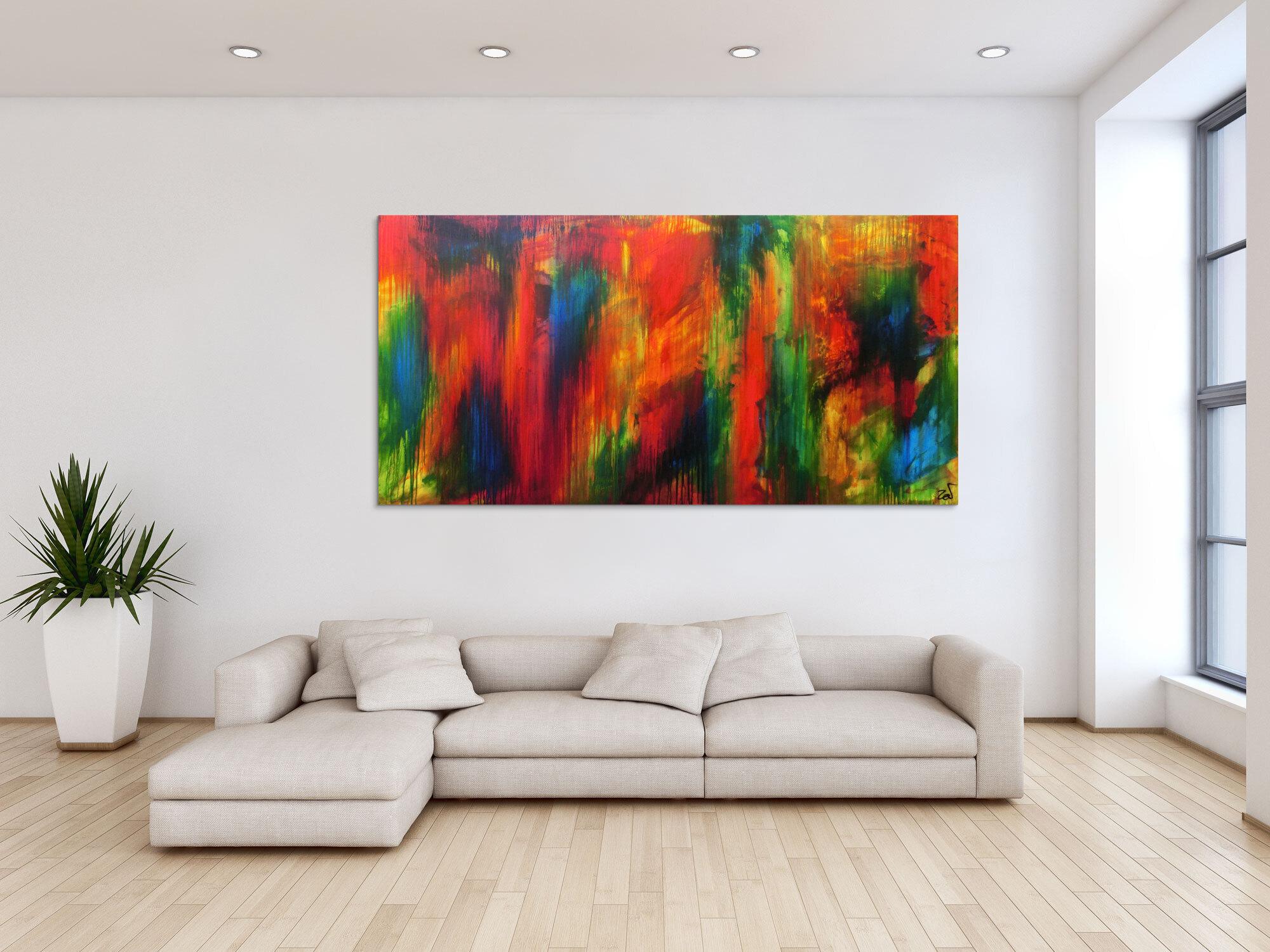 Abstraktes Acrylbild modern Großformat