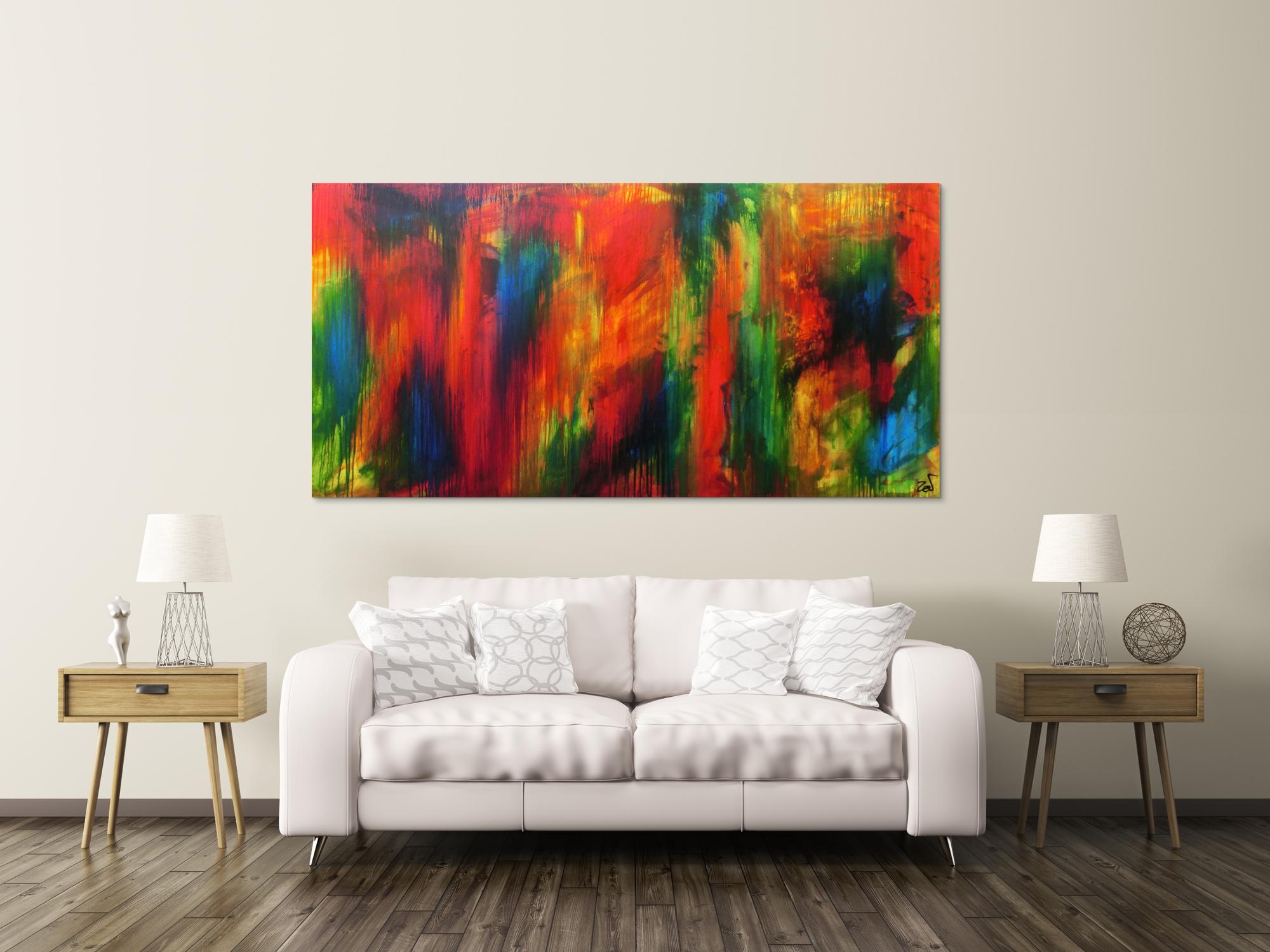 Abstraktes Acrylbild modern Großformat