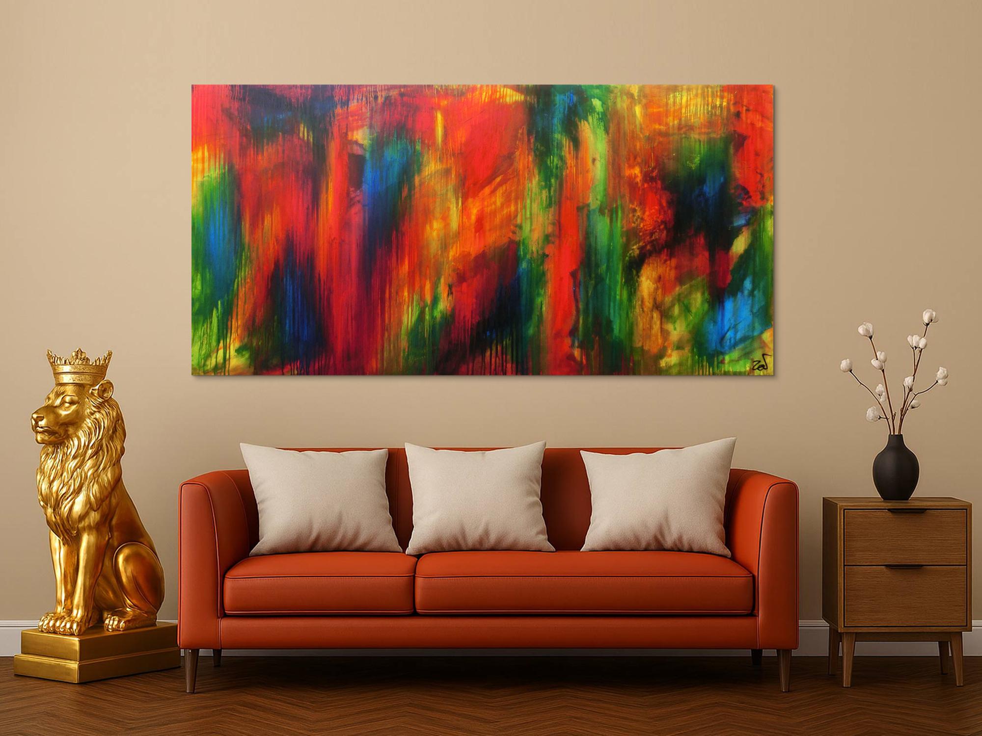 Abstraktes Acrylbild modern Großformat