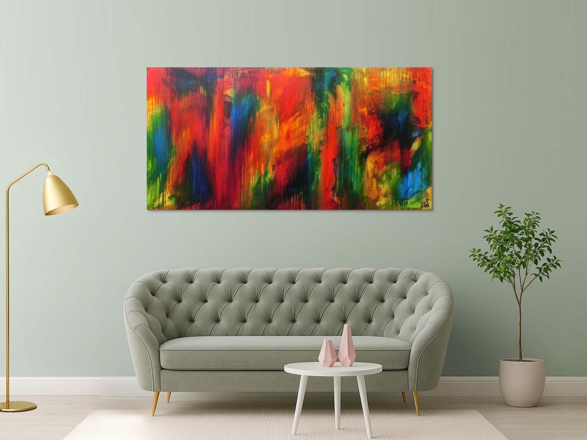 Abstraktes Acrylbild modern Großformat