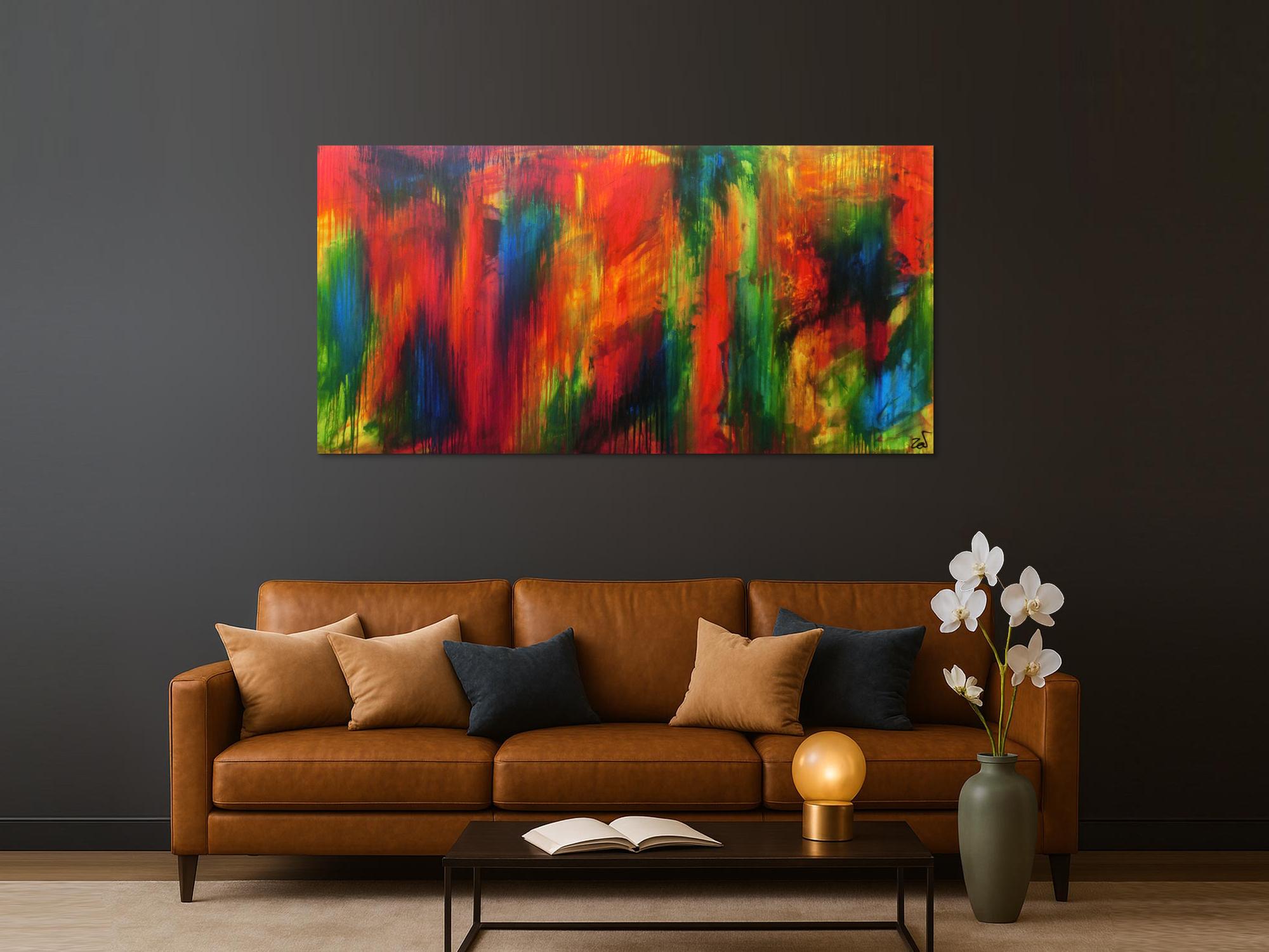 Abstraktes Acrylbild modern Großformat